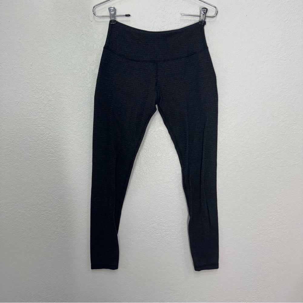 Charcoal Textured Leggings by kiodan size Small women’s stretch tummy control